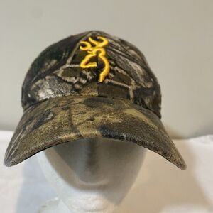 Browning Camo Cap Men Outdoor Hunting Hiking Camouflage Embroidered Adjustable
